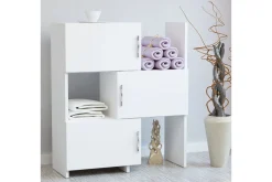 Bokhylle-Decorotika Oppbevaringshylle Hvit