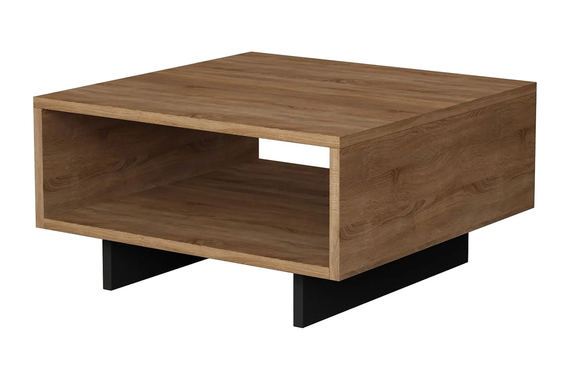 Sofabord-Decorta Sofabord 60 cm med Oppbevaringshylle Brun,Grey