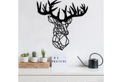 Skilt-Deer Veggdekor Svart