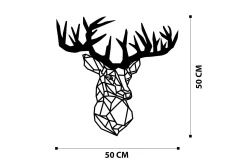 Skilt-Deer Veggdekor Svart