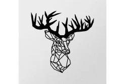 Skilt-Deer Veggdekor Svart