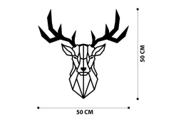 Skilt-Deer2 Veggdekor Svart