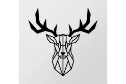 Skilt-Deer2 Veggdekor Svart