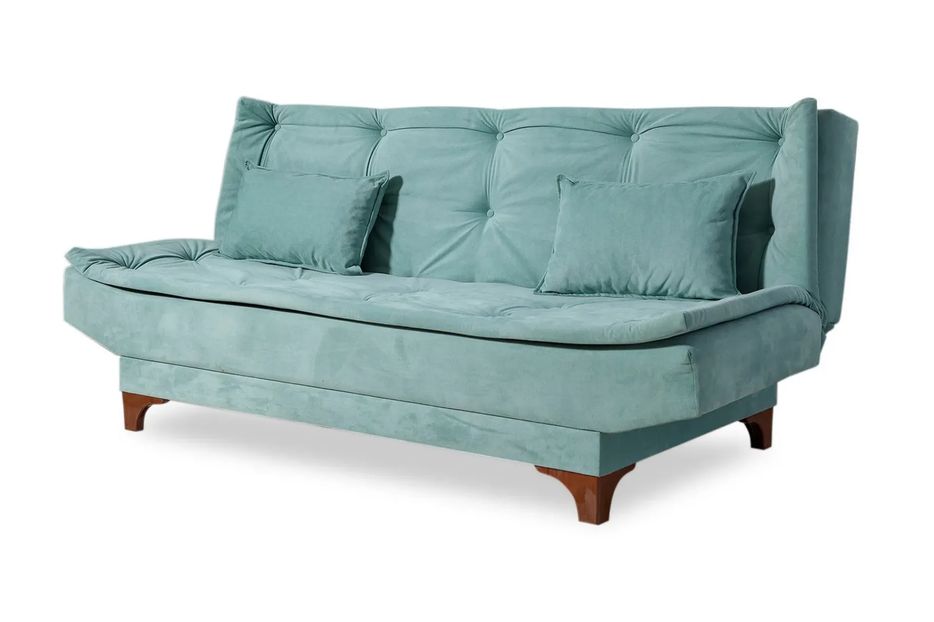 Velour Sofa & Fløyel Sofa-Defiglio 3-seter Sovesofa Lysegrønn