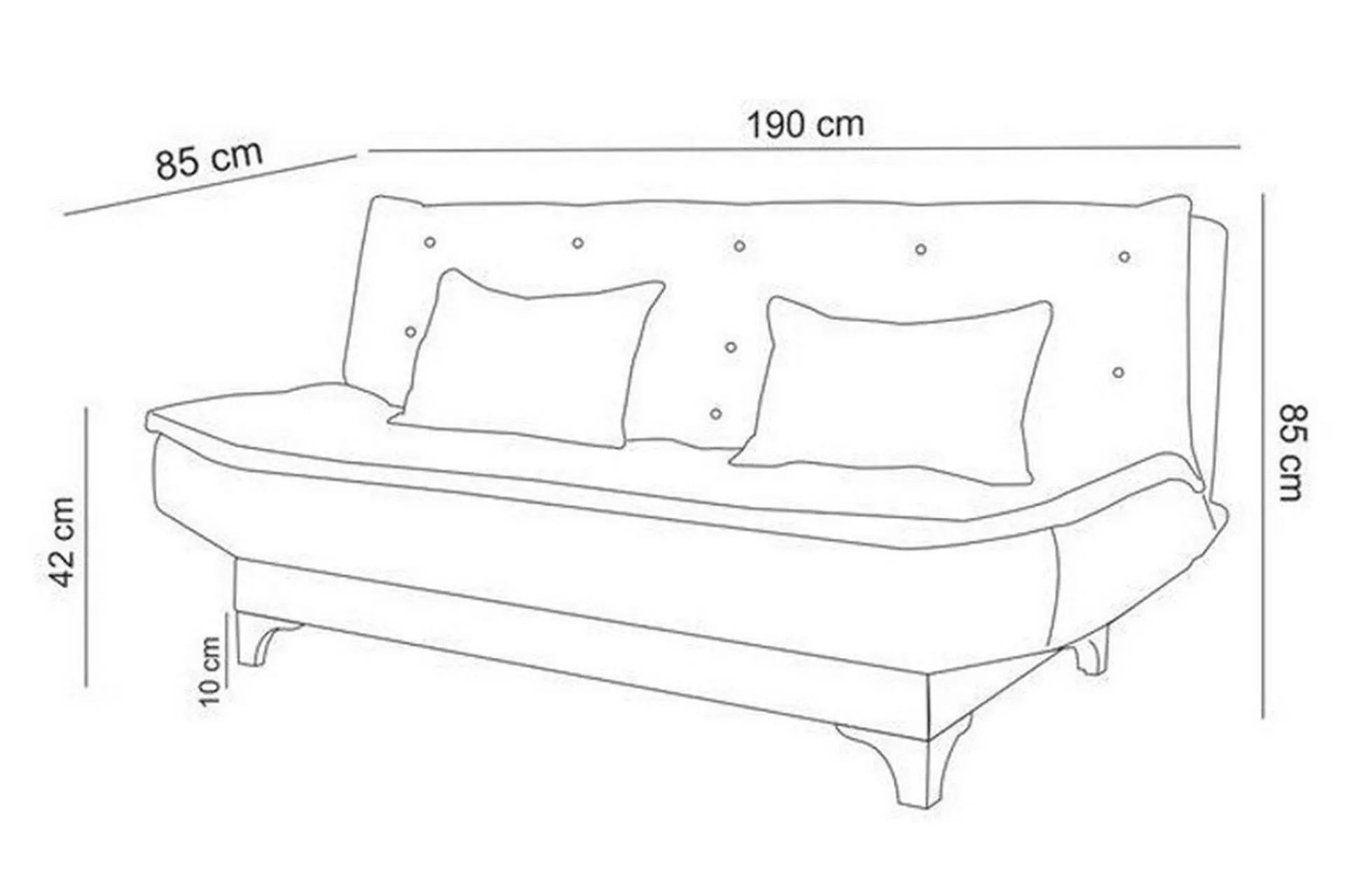 Velour Sofa & Fløyel Sofa-Defiglio 3-seter Sovesofa Lysegrønn