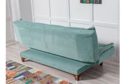 Velour Sofa & Fløyel Sofa-Defiglio 3-seter Sovesofa Lysegrønn