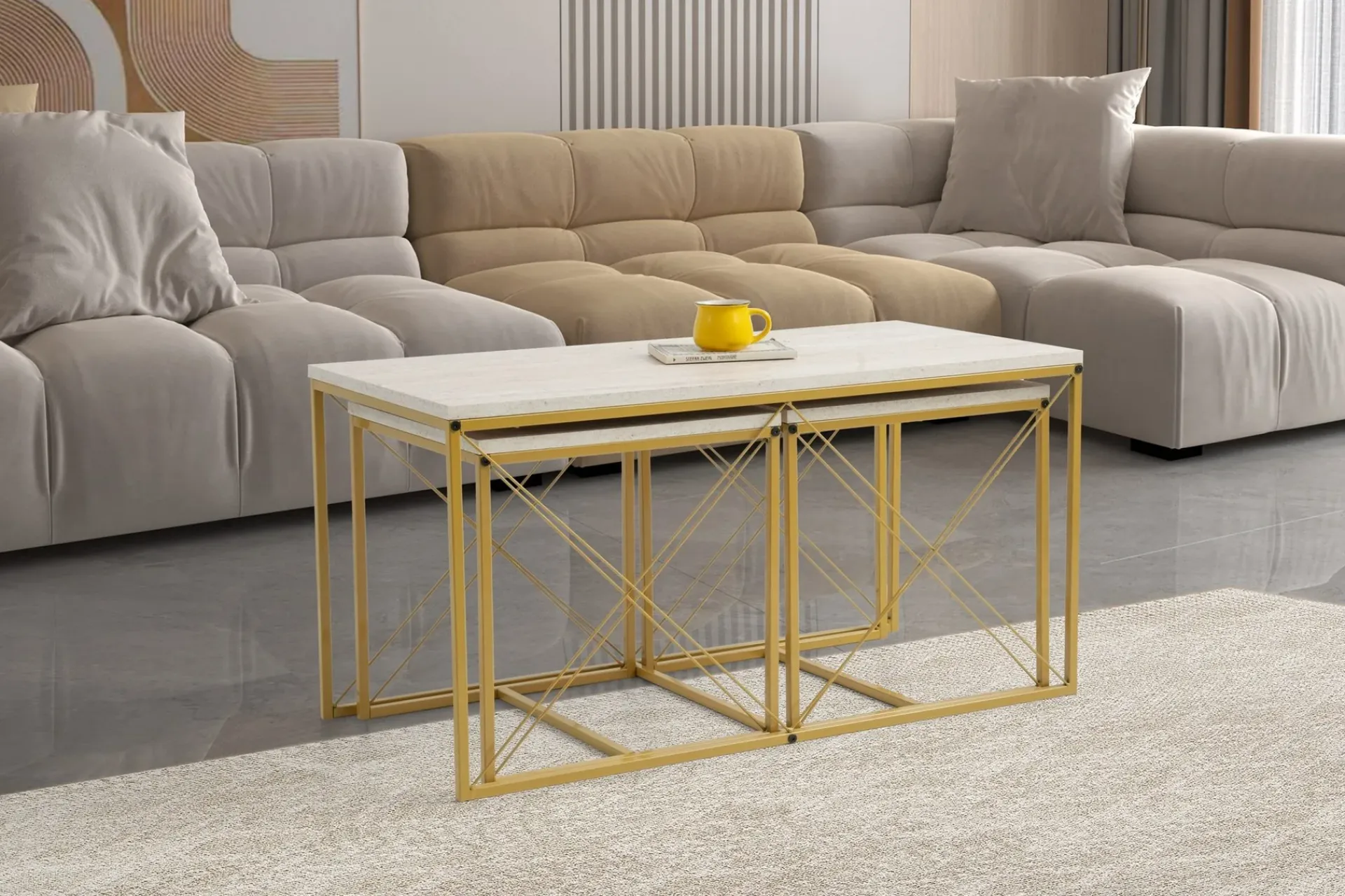 Defneia Sofabord 100 cm
