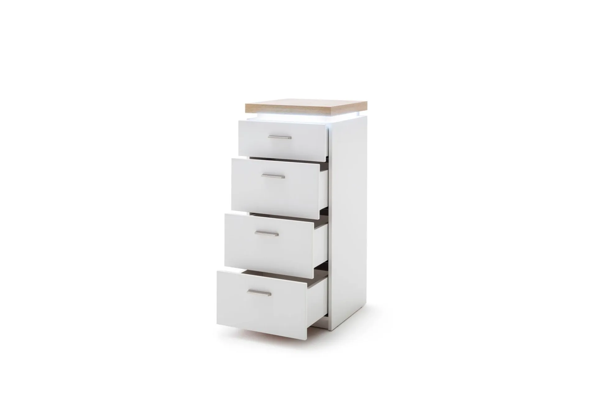 Kommode|Entrekommode-Degaust Kommode 42 cm Hvit,Eik
