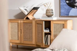 Wohnling Oppbevaringskrukke|Kurver-Degler Avisstativ Tre/Natur