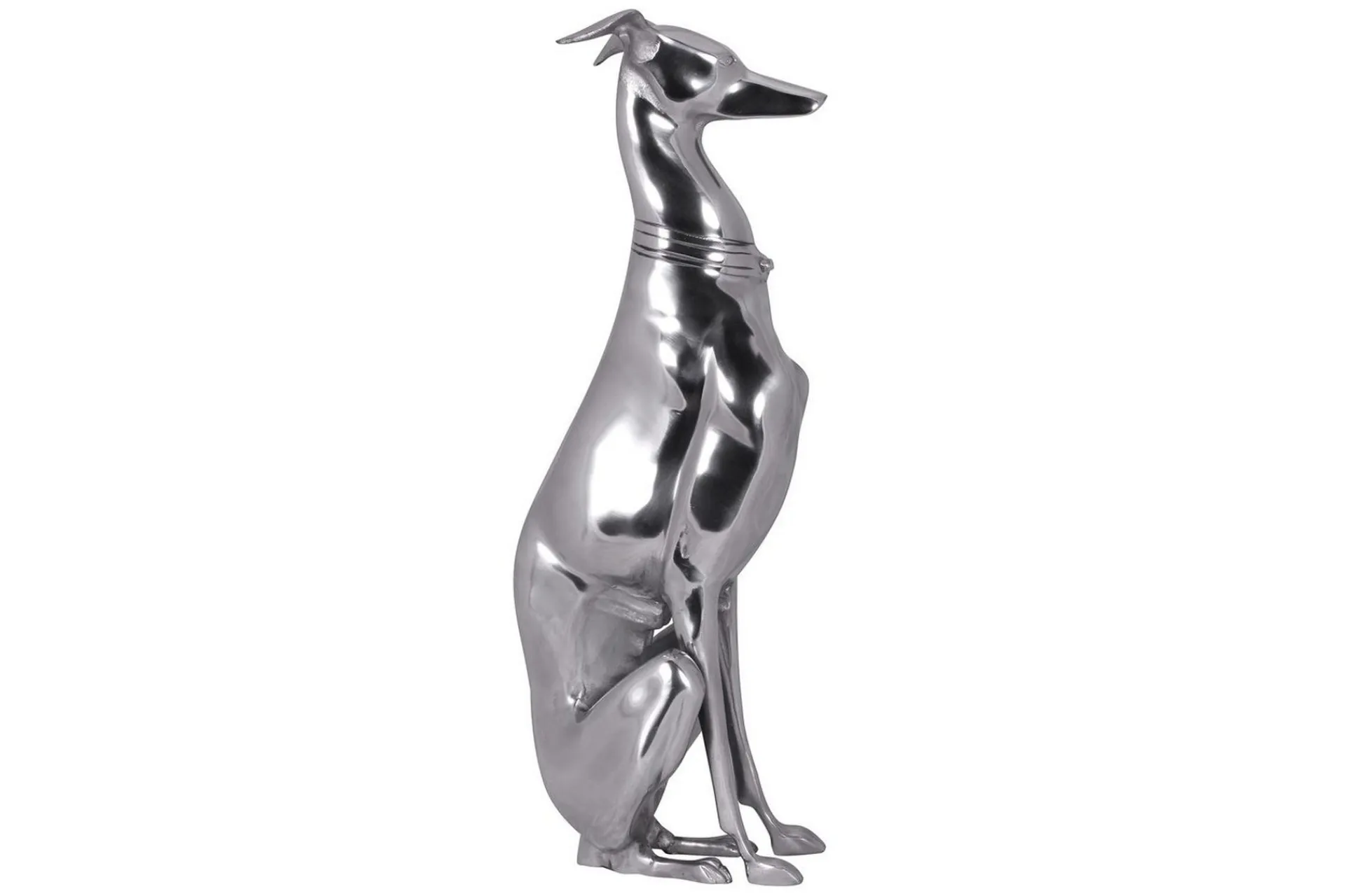 Wohnling Skrivebordunderlag|Pyntegjenstand-Dekorativ figur Aluminium Hund Moderne Sølv