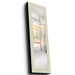 Veggspeil-Dekorspeil 40x120 cm Beige/Hvit