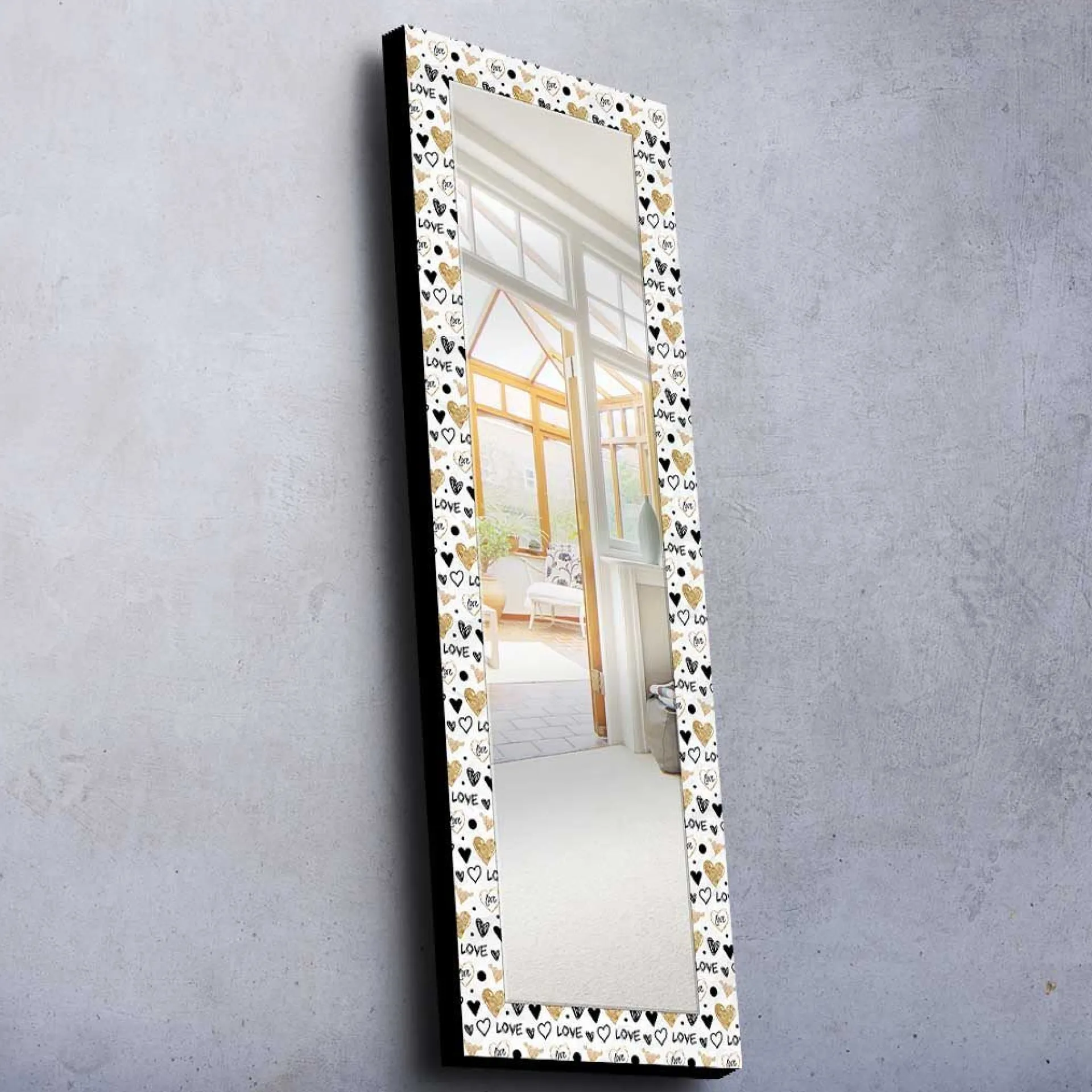 Veggspeil|Gangspeil-Dekorspeil 40x120 cm Flerfärgad