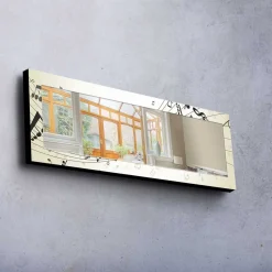 Veggspeil|Gangspeil-Dekorspeil 40x120 cm Flerfärgad
