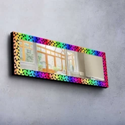 Veggspeil|Gangspeil-Dekorspeil 40x120 cm Flerfärgad
