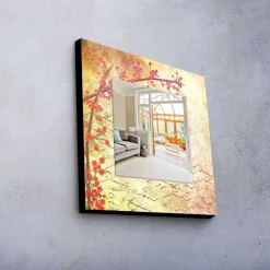Veggspeil|Gangspeil-Dekorspeil 50x50 cm Flerfärgad