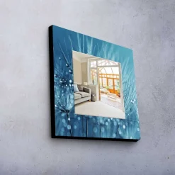 Veggspeil|Gangspeil-Dekorspeil 50x50 cm Flerfärgad
