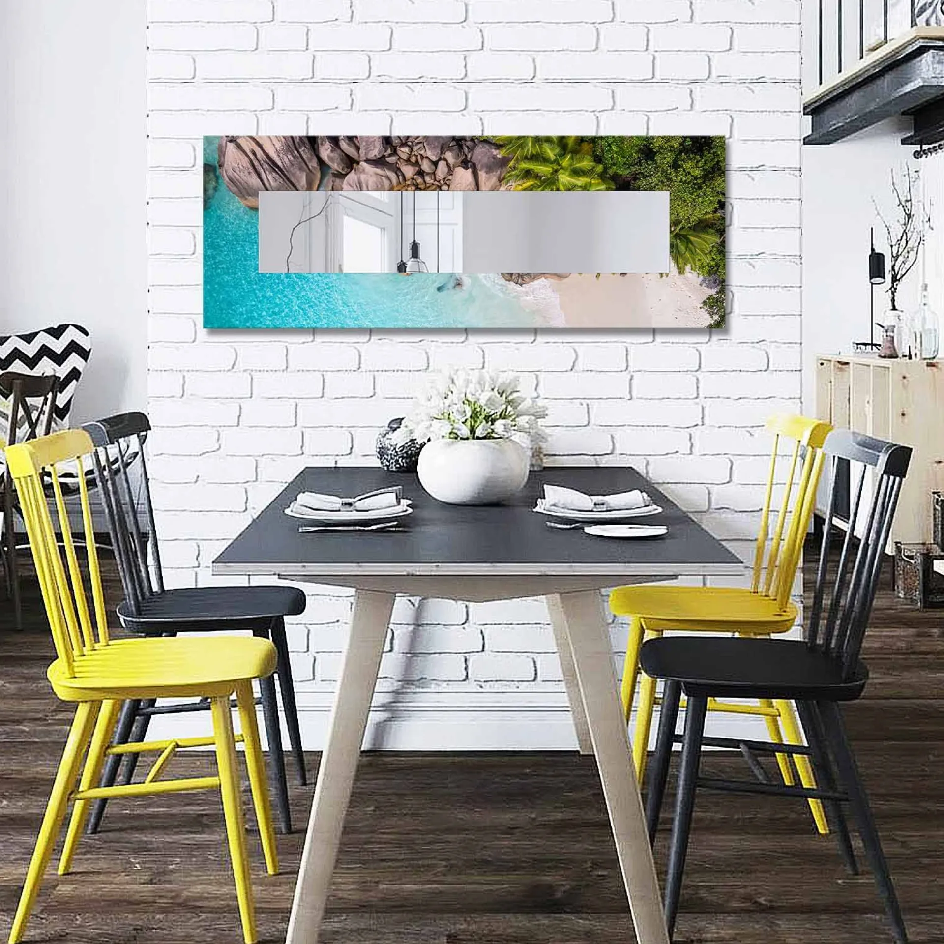 Veggspeil|Gangspeil-Dekorspeil 40x120 cm Flerfärgad