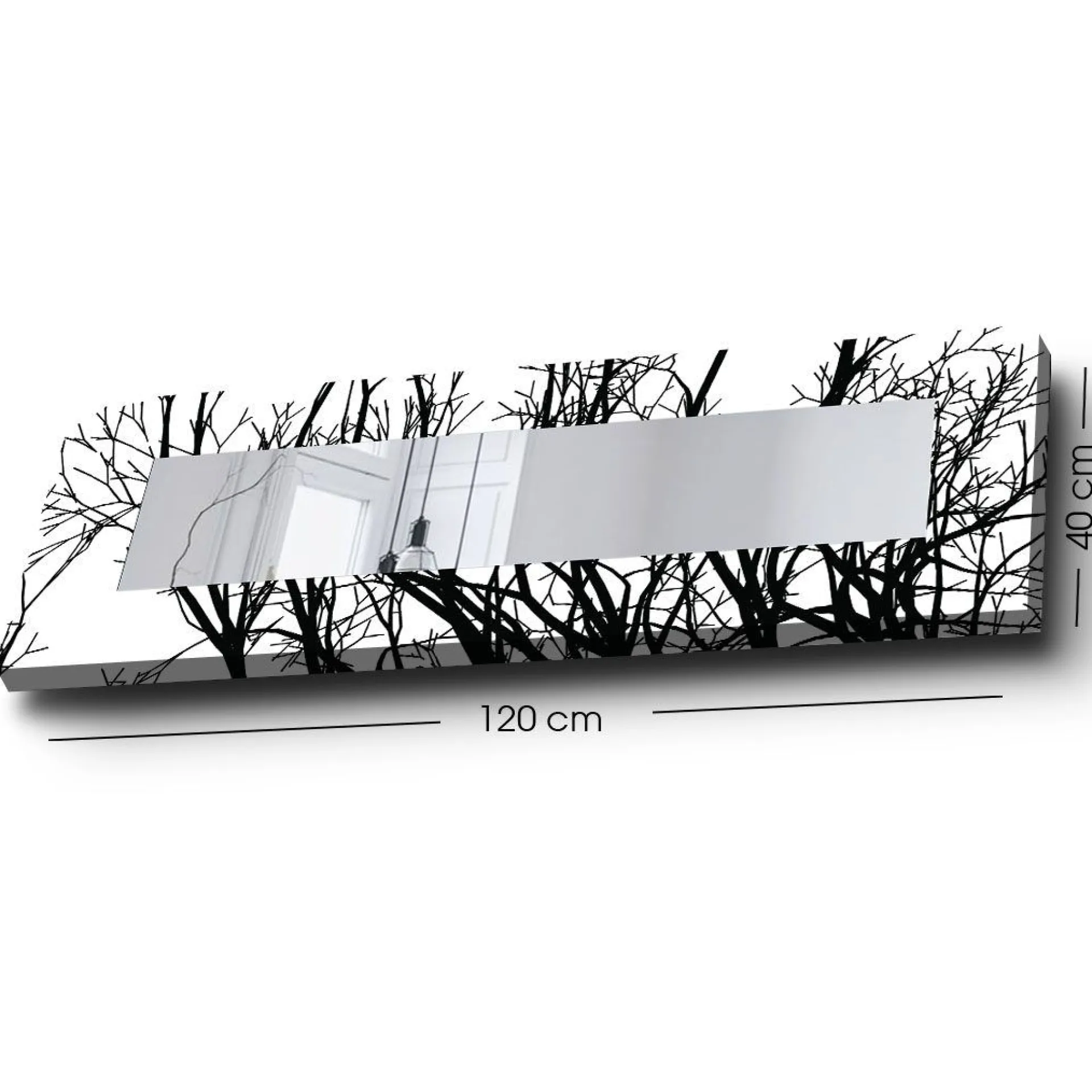 Veggspeil|Gangspeil-Dekorspeil 40x120 cm Flerfärgad
