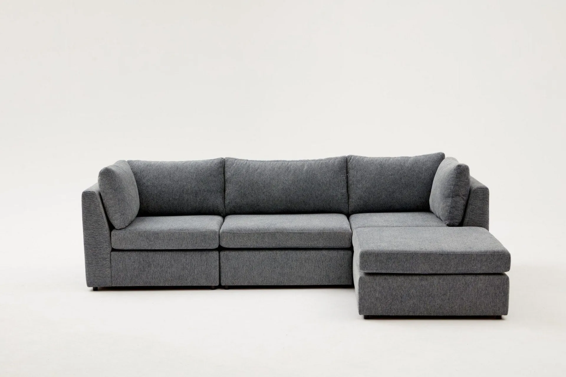 Sofa Med Sjeselong-Deliones Hjørnesofa 3-seter Grey
