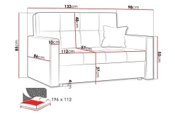 Sovesofaer-Denegal 2-seters Sovesofa Beige
