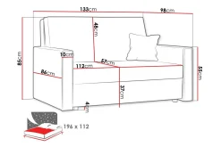 Sovesofaer-Denegal 2-seters Sovesofa Beige