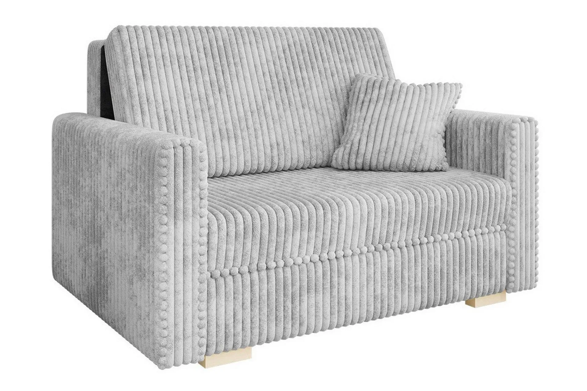 Velour Sofa & Fløyel Sofa|Sovesofaer-Denegal 2-seters Sovesofa Lysegrå