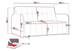 Sovesofaer-Denegal 2-sits Bäddsoffa Dark grey Mørkegrå