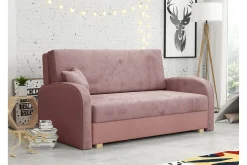 Velour Sofa & Fløyel Sofa|Sovesofaer-Denegal 2-sits Bäddsoffa Pink Lyserød