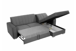Denegal 3-sits Hörnbäddsoffa Black