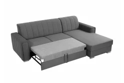 Denegal 3-sits Hörnbäddsoffa Black