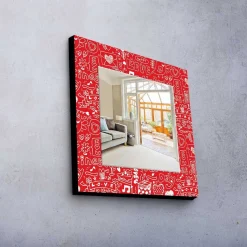 Veggspeil|Gangspeil-Denisova Dekorspeil 50x50 cm Christmas Flerfärgad