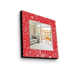 Veggspeil|Gangspeil-Denisova Dekorspeil 50x50 cm Christmas Flerfärgad