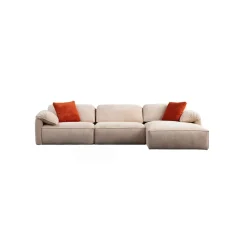 Hjørnesofa-Derebasi 4-seters Hjørnesofa Cremehvit