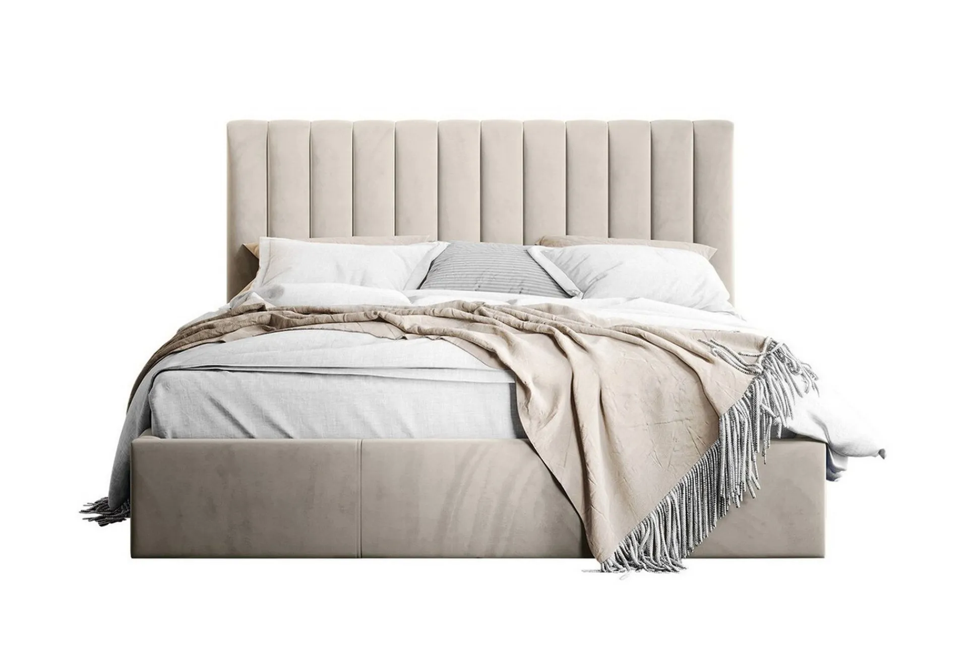 Sengeramme & Sengestamme-Derry Sengeramme med oppbevaring 180x200 cm Cream