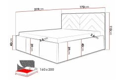 Sengeramme & Sengestamme|Seng Med Oppbevaring-Derry Sengeramme 160x200 cm Beige
