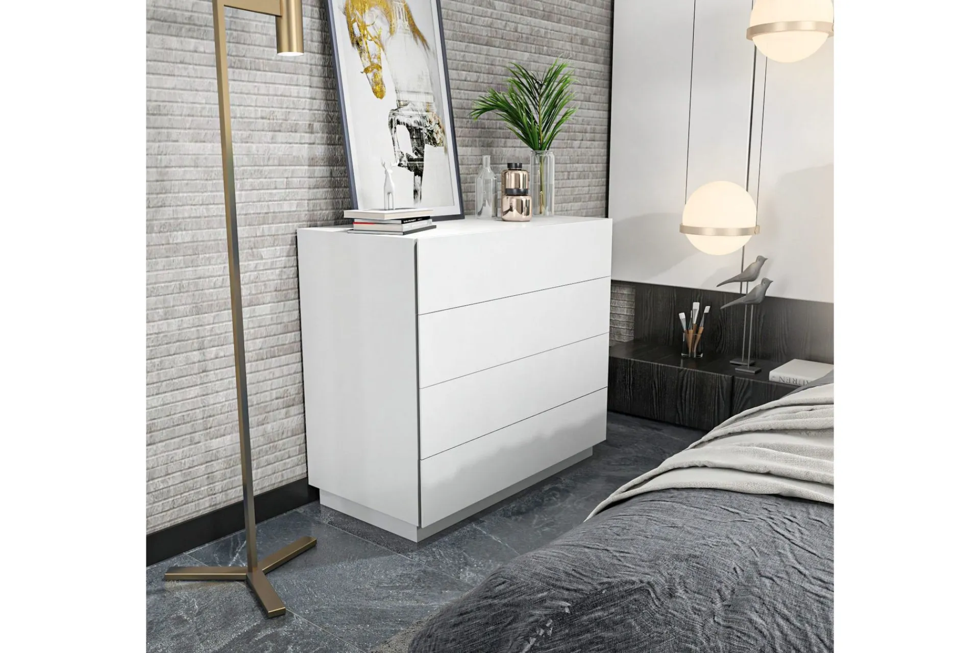Kommode|Entrekommode-Desgrar Kommode 90x81,6 cm Hvit