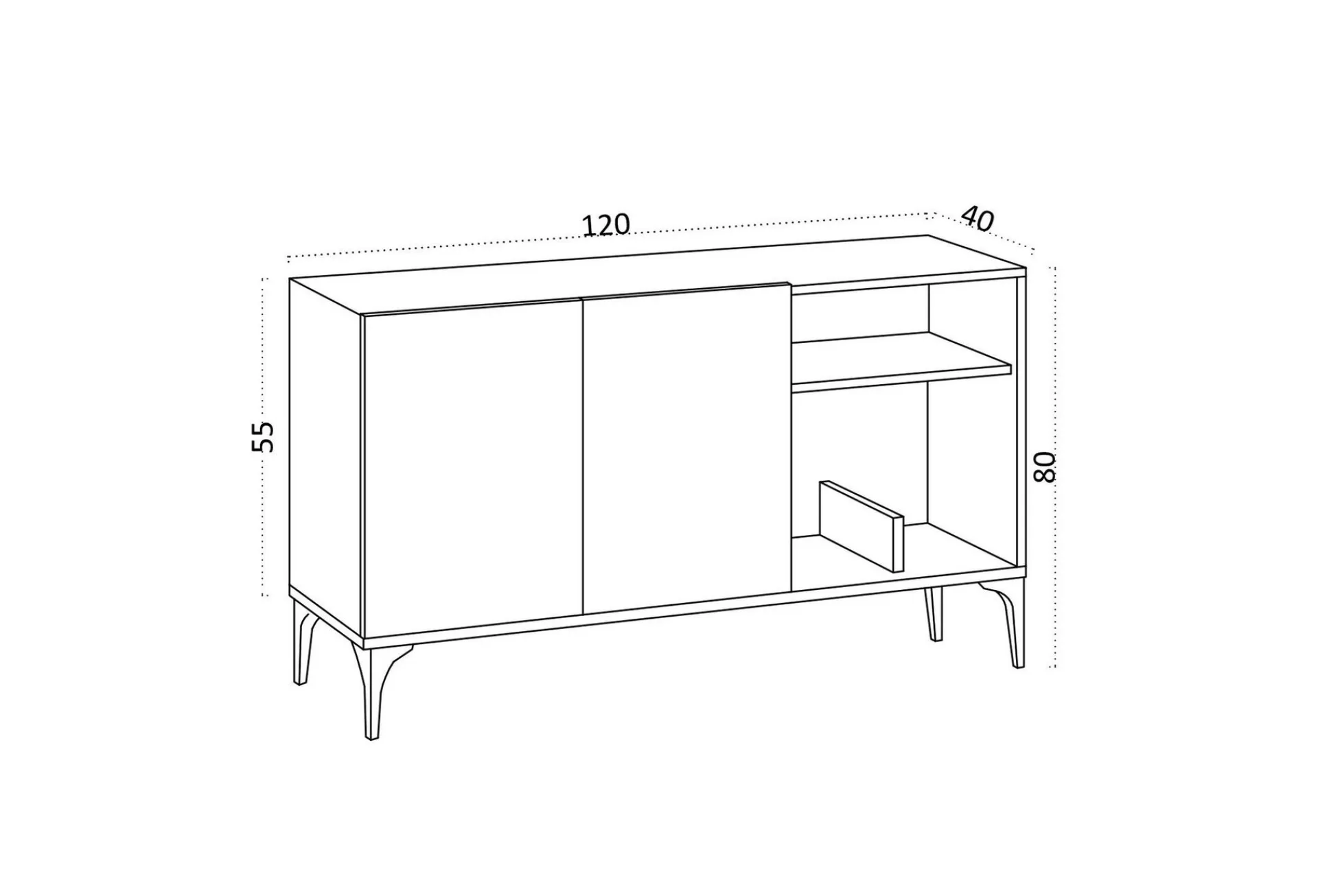 Desgrar Konsollbord 120x80 cm