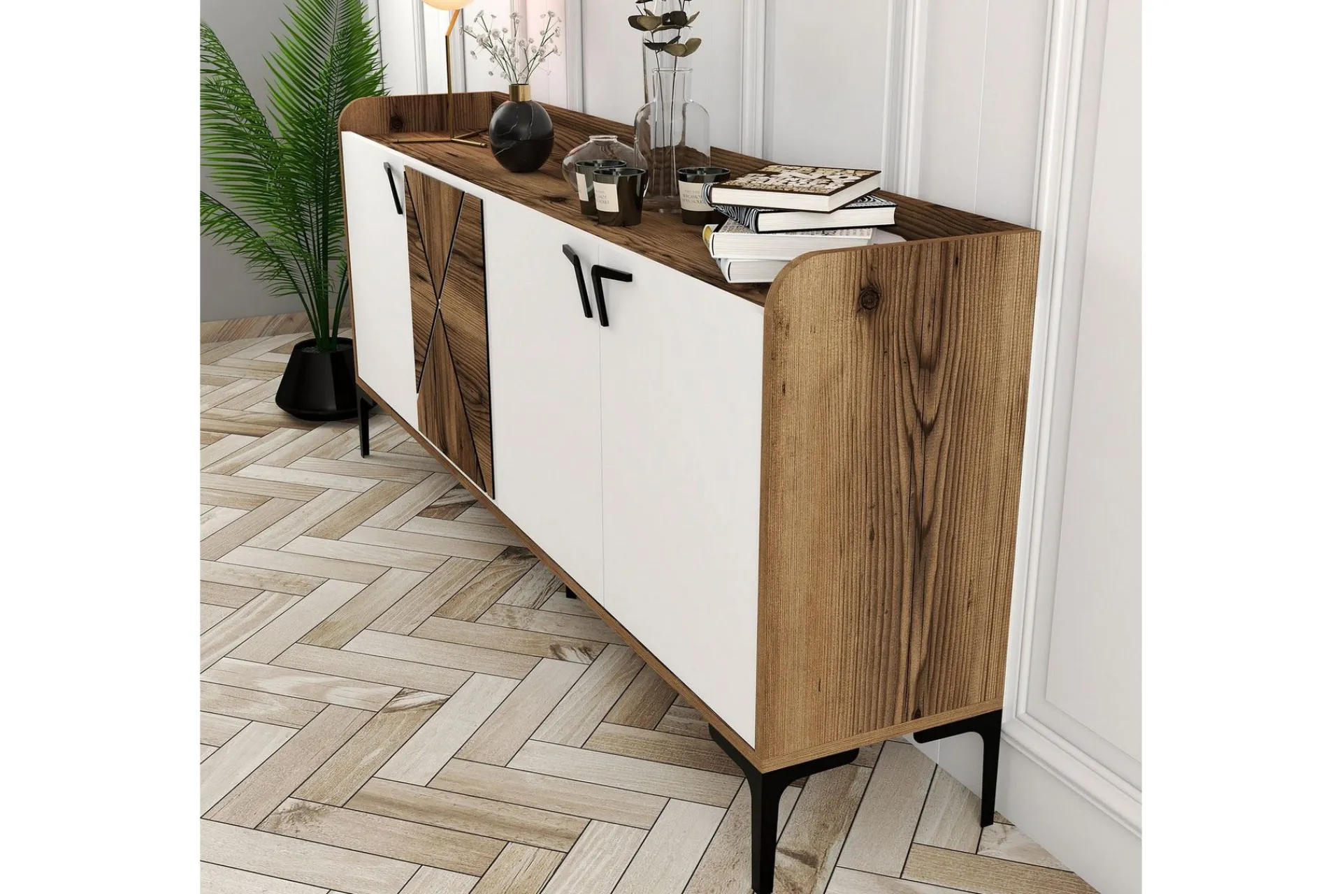 Gangbord|Avlastningsbord-Desgrar Konsollbord 180x78 cm Brun
