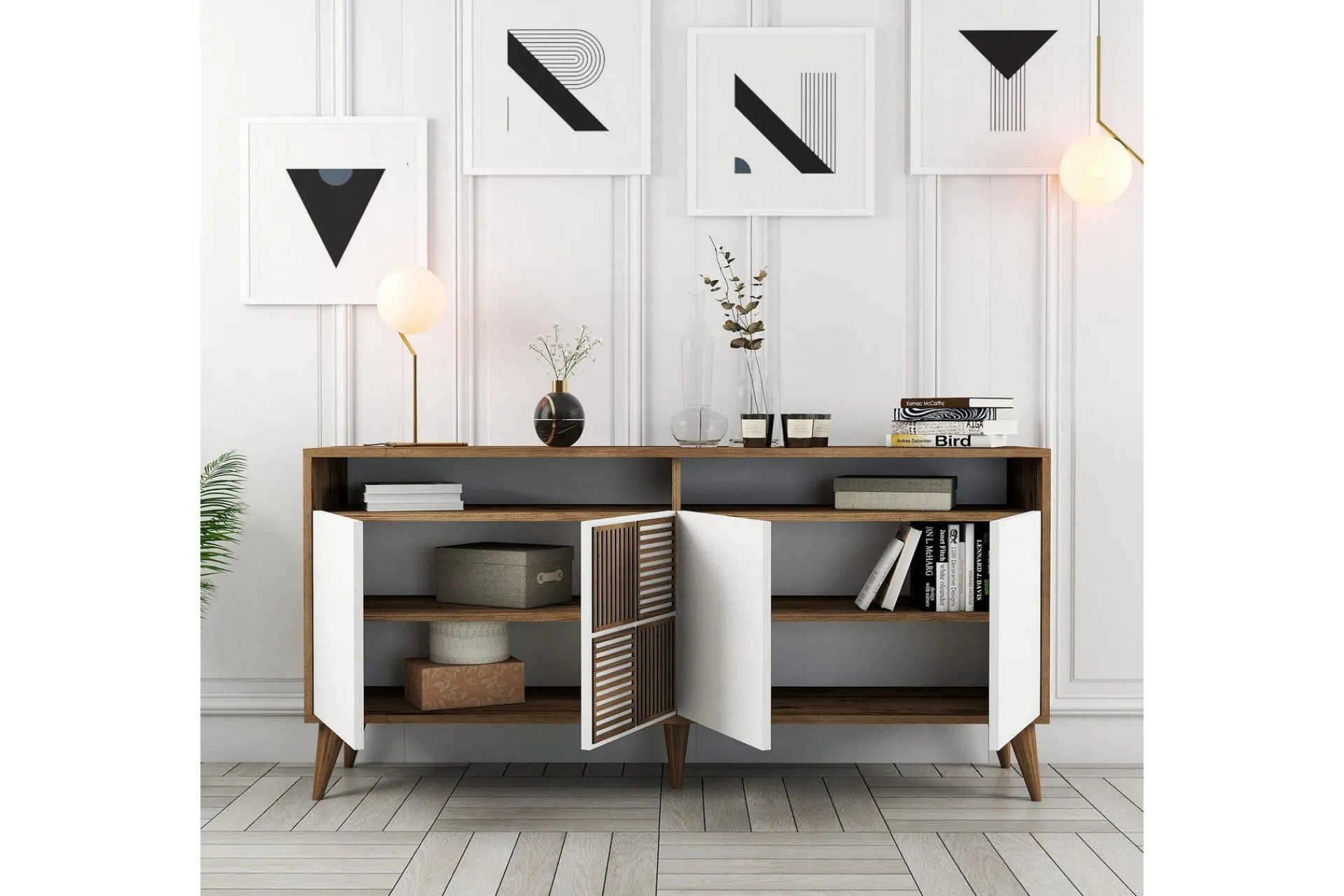 Gangbord|Avlastningsbord-Desgrar Konsollbord 160x78 cm Brun