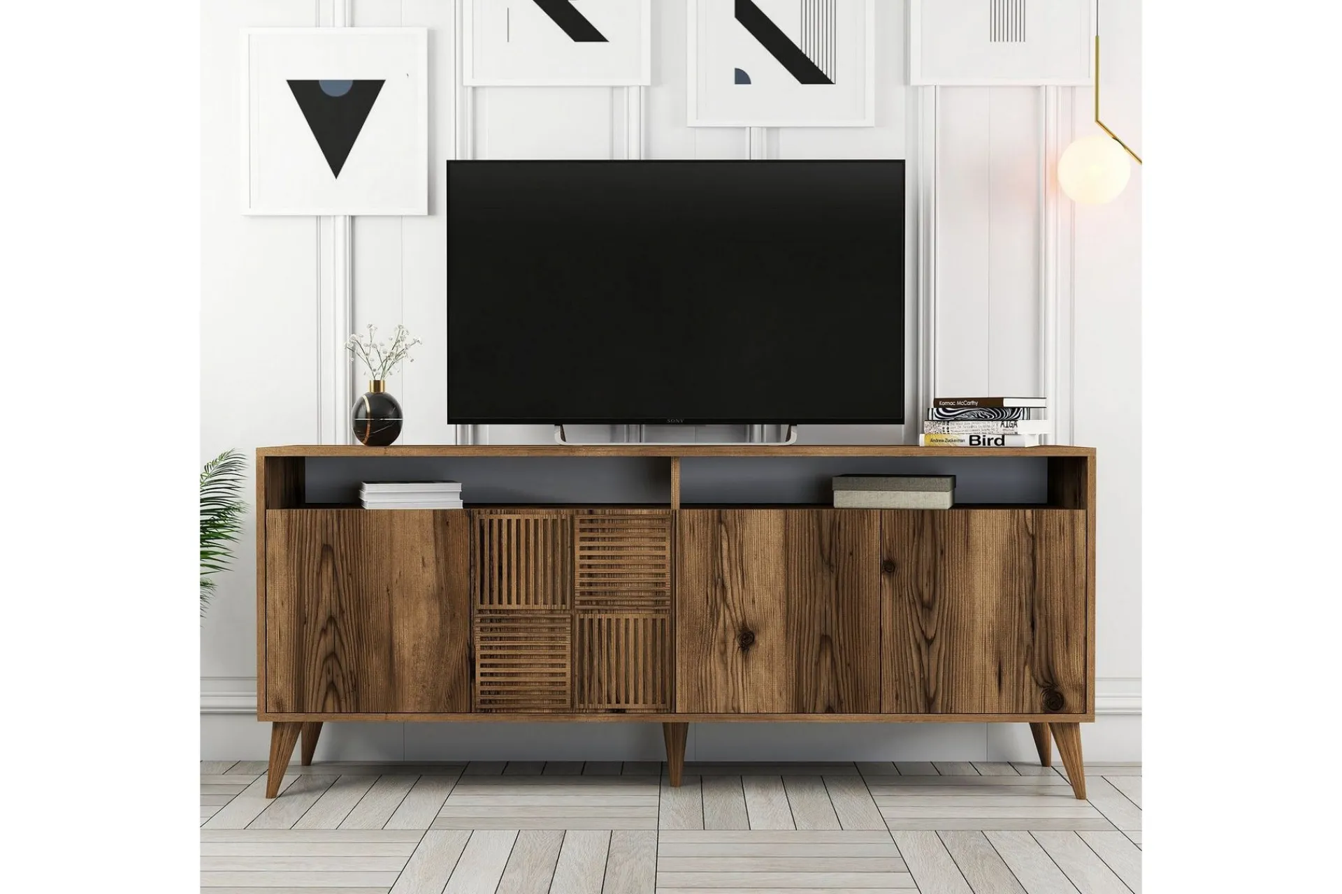 Gangbord|Avlastningsbord-Desgrar Konsollbord 180x78,6 cm Brun