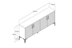 Desgrar Konsollbord 180x80 cm