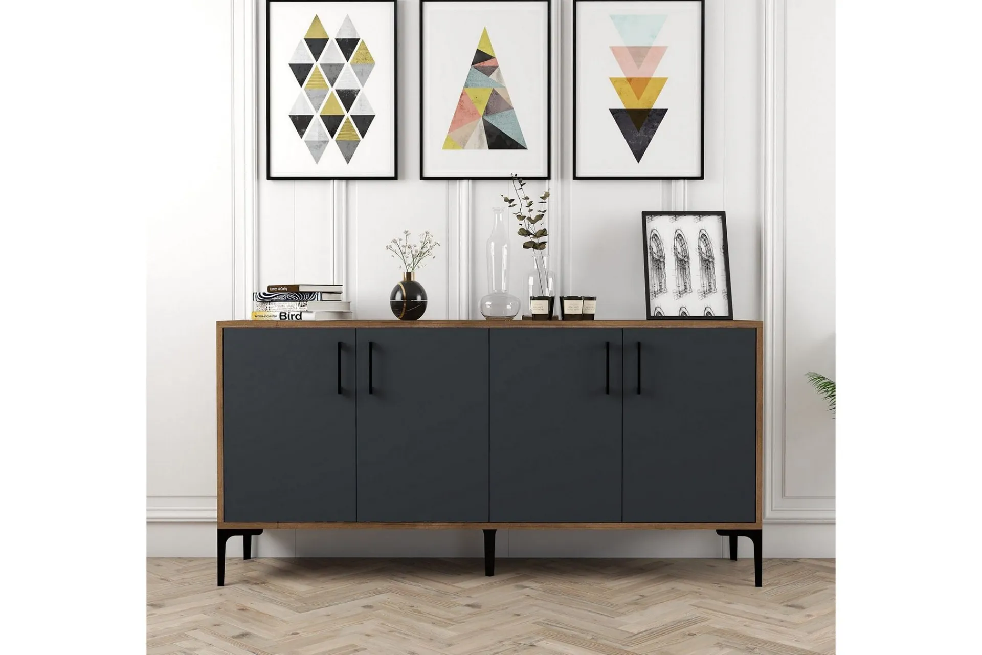 Gangbord|Avlastningsbord-Desgrar Konsollbord 160x78 cm Brun