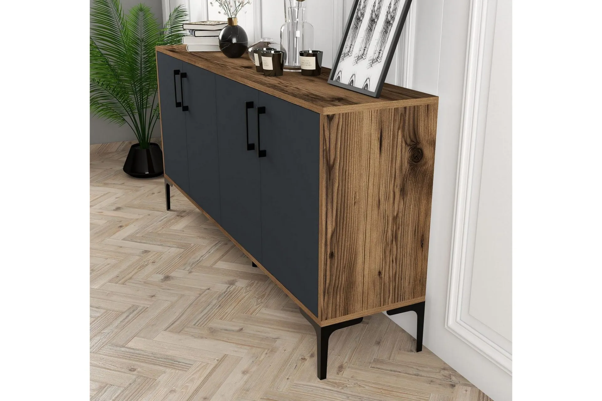 Gangbord|Avlastningsbord-Desgrar Konsollbord 160x78 cm Brun