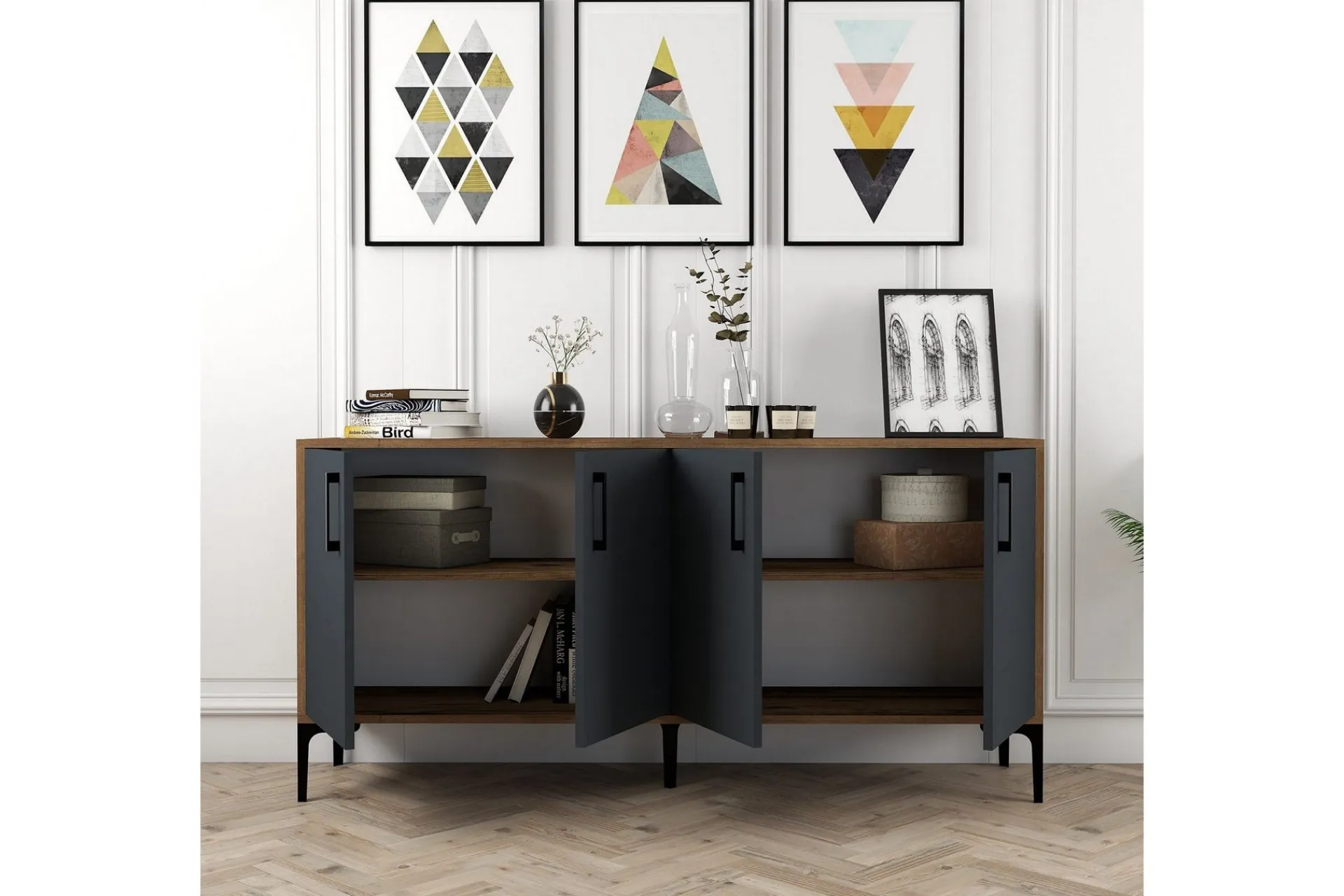 Gangbord|Avlastningsbord-Desgrar Konsollbord 160x78 cm Brun