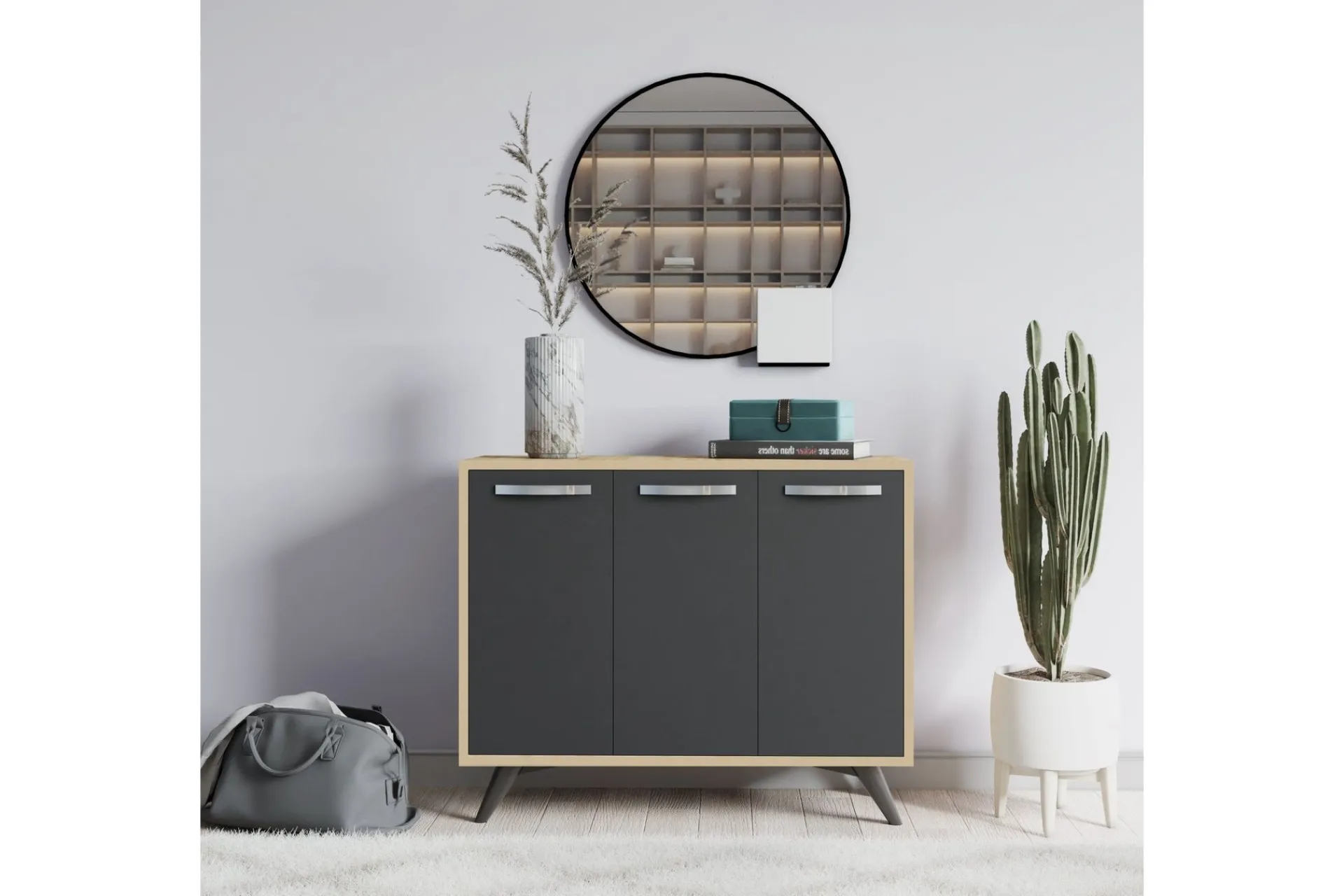 Oppbevaringsskap|Skap-Desgrar Oppbevaringsskap 100x82 cm Brun