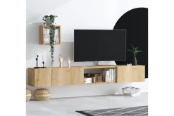Tv-Møbelsett-Desgrar Tv-möbelset 180x25 cm Natur