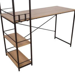 Kontorbord-Desk HOME4YOU eikebark / brun