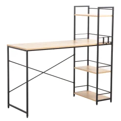 Kontorbord-Desk HOME4YOU eikebark / brun
