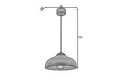 Kjøkkenlampe-Desolo Pendellampe Svart