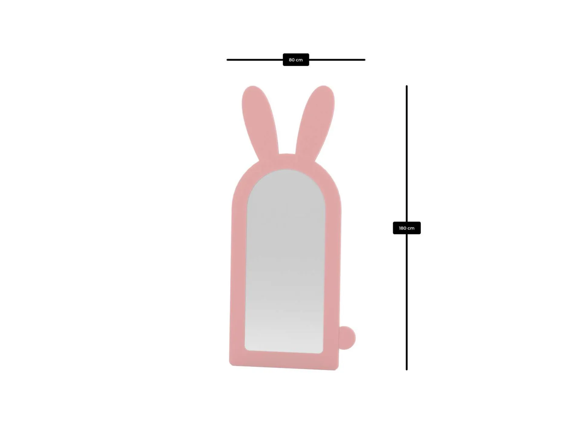 Gulvspeil|Speil Salg-Devik Gulvspeil 180 cm Rosa